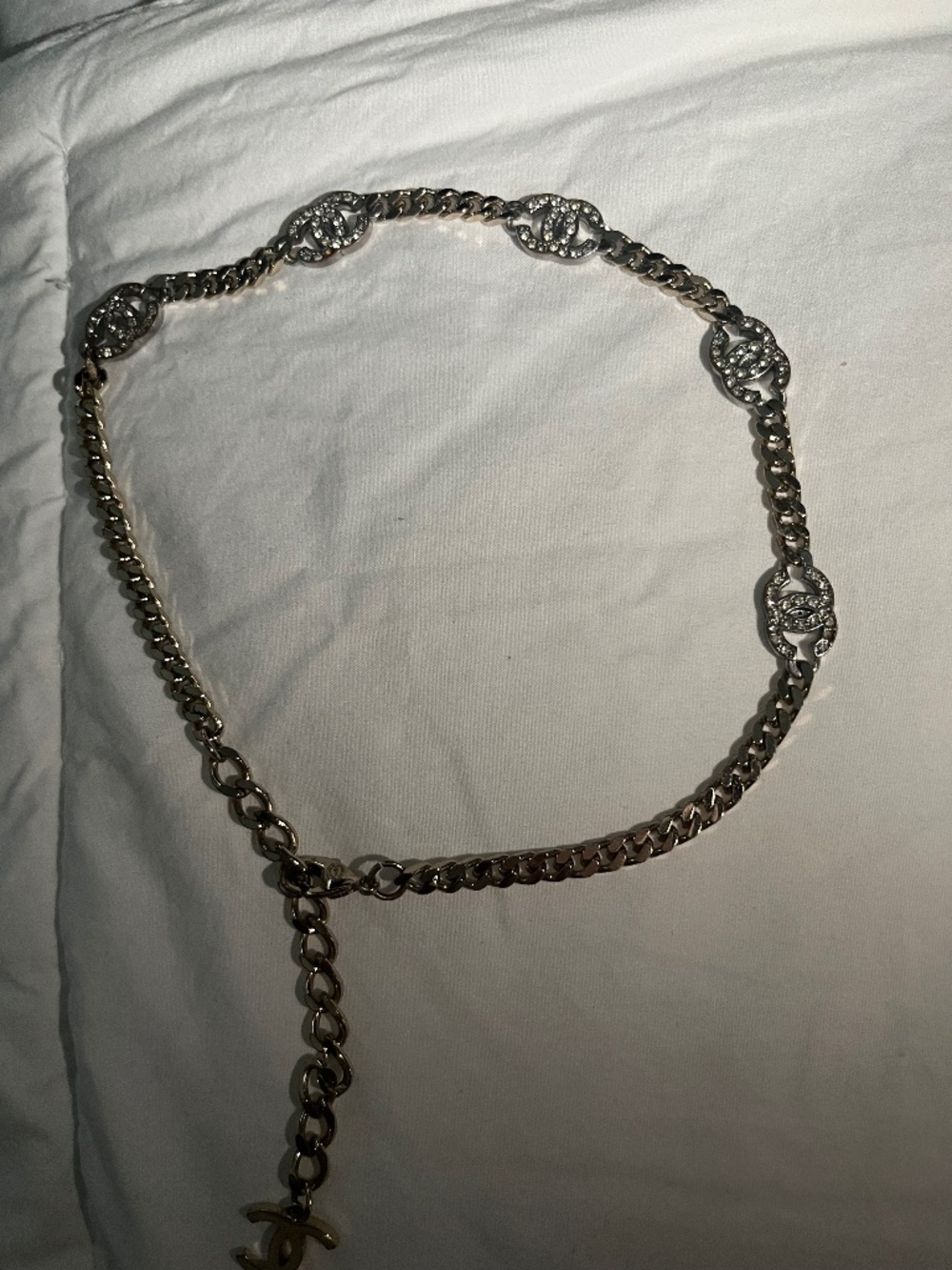 Authentic Chanel gold chain choker